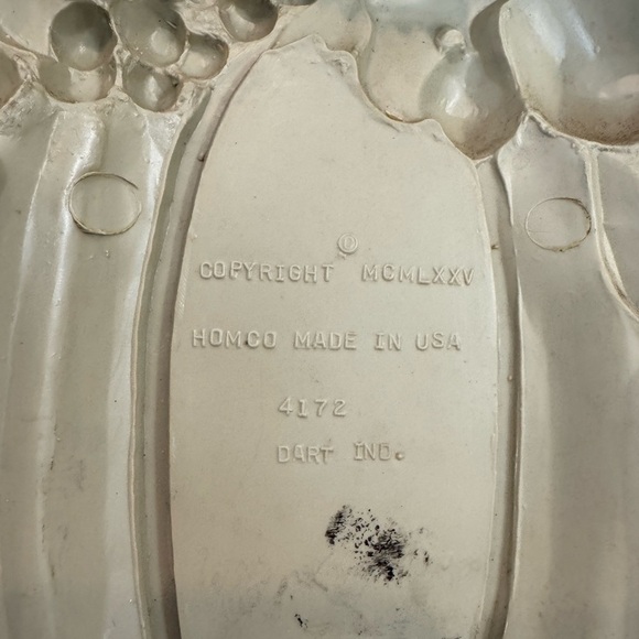 Vintage Homco Gray Weathered Wood Fruit Sconce Candle Holders - Pair (1975) - Picture 5 of 9